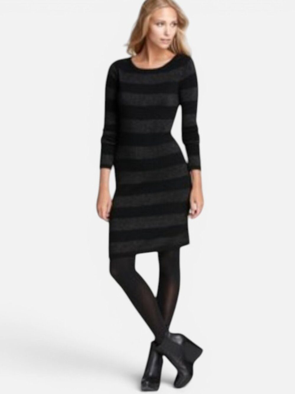 Vineyard Vines Glitter Stripe Wool Cashmere Blend Knit Sweater Dress NWT XS